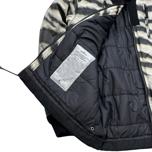 Stone Island 2018 White Tiger Camo 50 Fili Primaloft Jacket  - Large