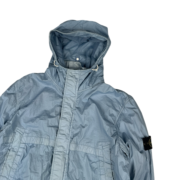 Stone Island 2013 Blue Membrana TC Hooded Jacket - 3XL