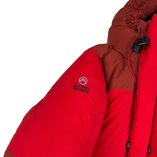 North Face Red Summit Series UIAA Hyvent Alpha Down Hooded Puffer Jacket - Medium