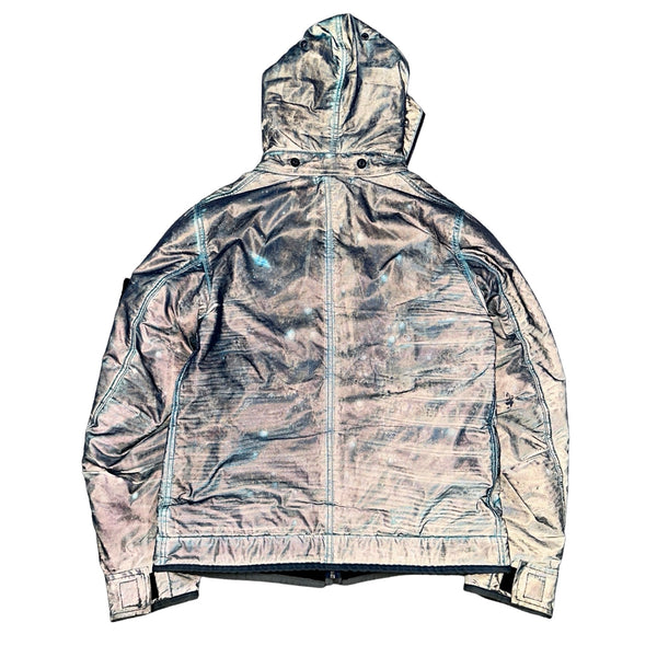 STONE  リキッドリフレクティブジャケット Stone Island 2010 Blue Liquid Reflective Jacket - Medium