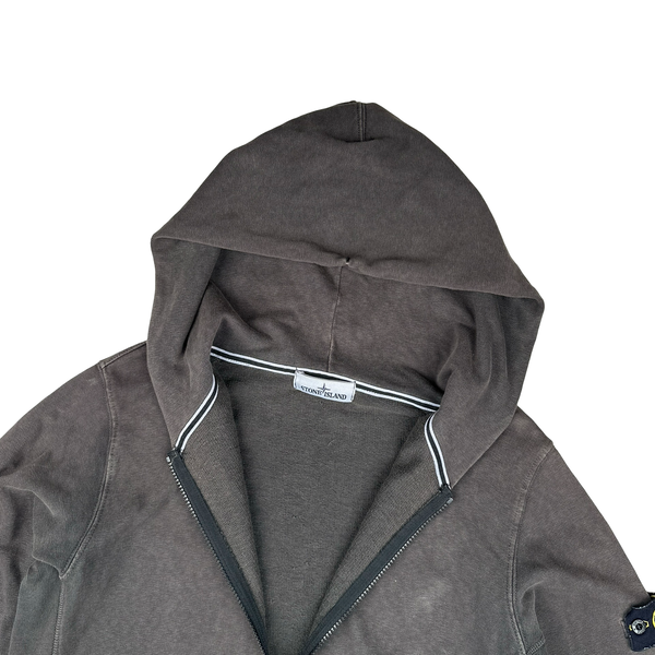 Stone Island 2014 Brown Zipped Hoodie - XL