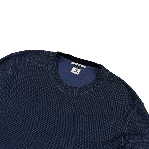 CP Company 3D Tacting Navy Crewneck Jumper - Large