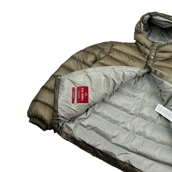 CP Company Umber Down Filled DD Shell Liner Puffer Jacket - Large