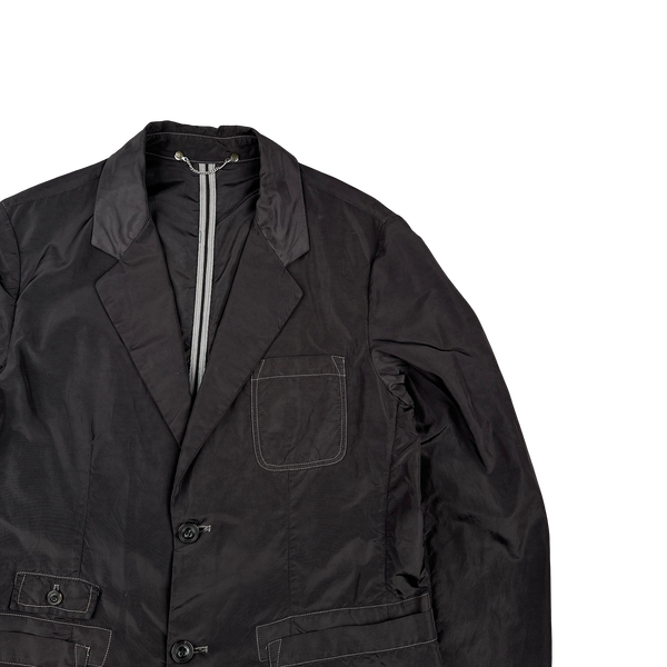 CP Company Charcoal Grey Nylon Blazer - Large