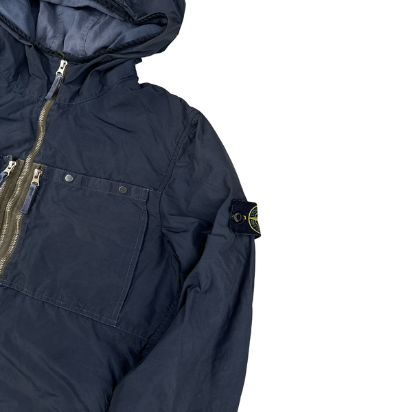 Stone Island Navy Garment Dyed Multi Pocket Jacket - Large – Mat's