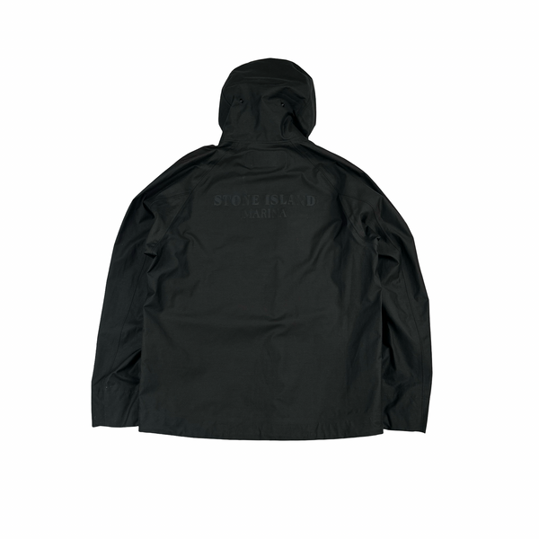 Stone Island 2021 Dark Grey Jacquard Marina 3L Jacket - Medium