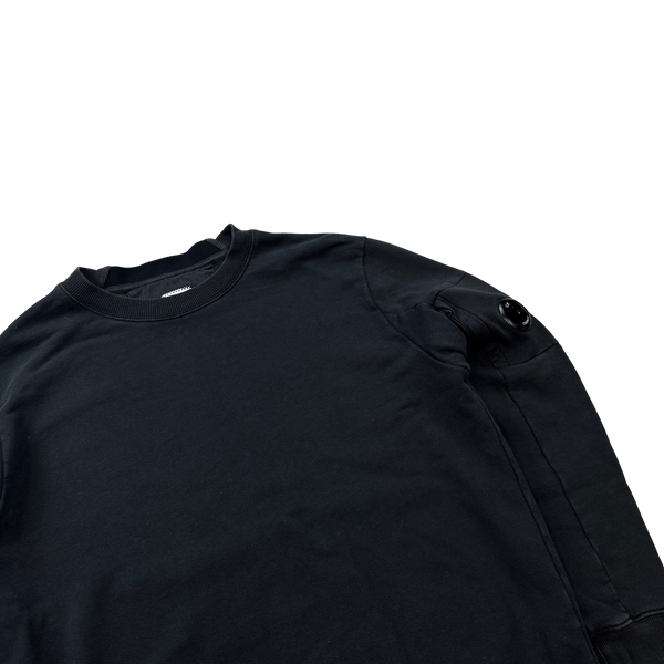 CP Company Charcoal Cotton Crewneck Sweatshirt - Medium