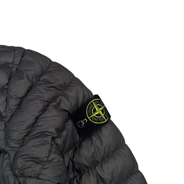 Stone Island 2018 Charcoal Micro Yarn Down Puffer Overshirt - Medium
