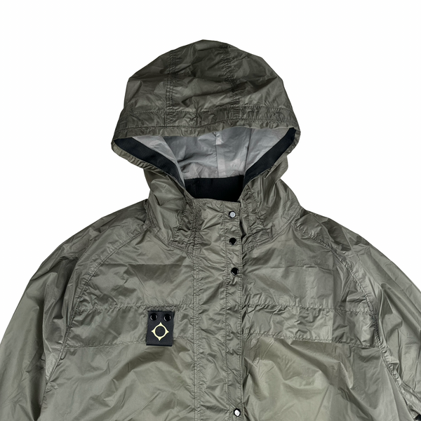 Ma Strum Grey Multi Pocket Long Lightweight Jacket - XL