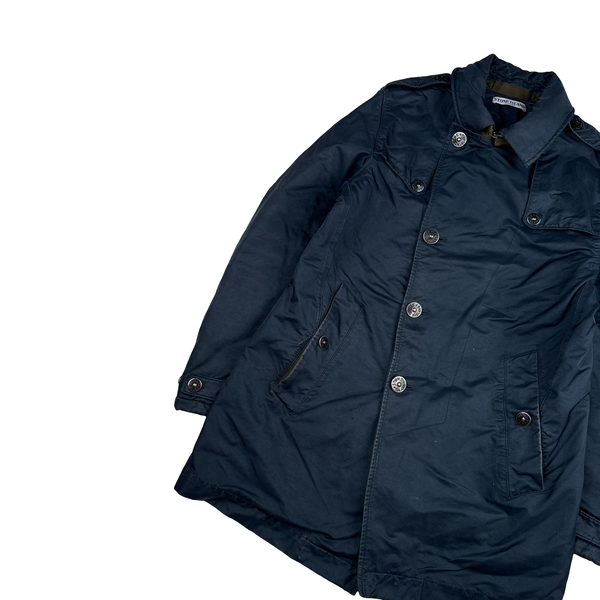 Stone Island 2011 David OVD Quilted Trench Coat - Medium