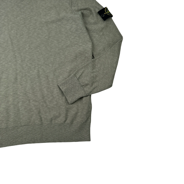 Stone Island Khaki 2019 Lightweight Knitted Crewneck Jumper - XXL