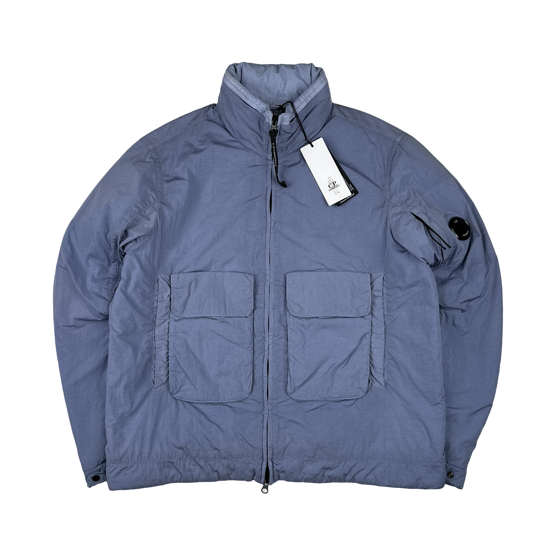 CP Company Blue Chrome R Nylon Lens View Jacket - Large – Mat's Island