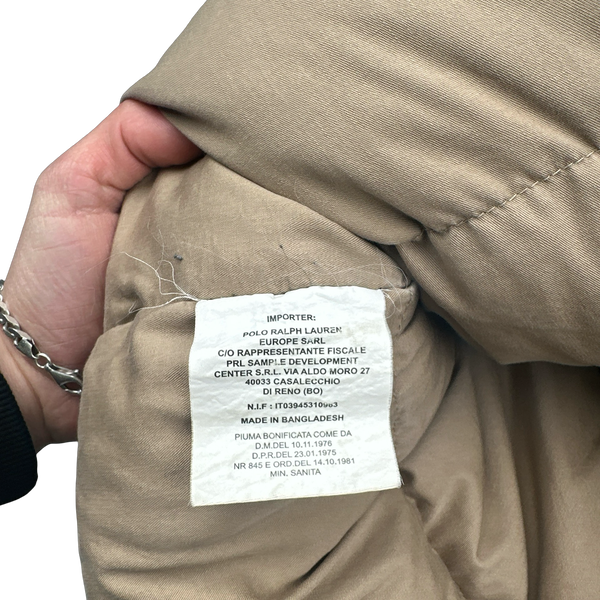 Ralph Lauren Black Fur Hooded Parka Jacket - Small