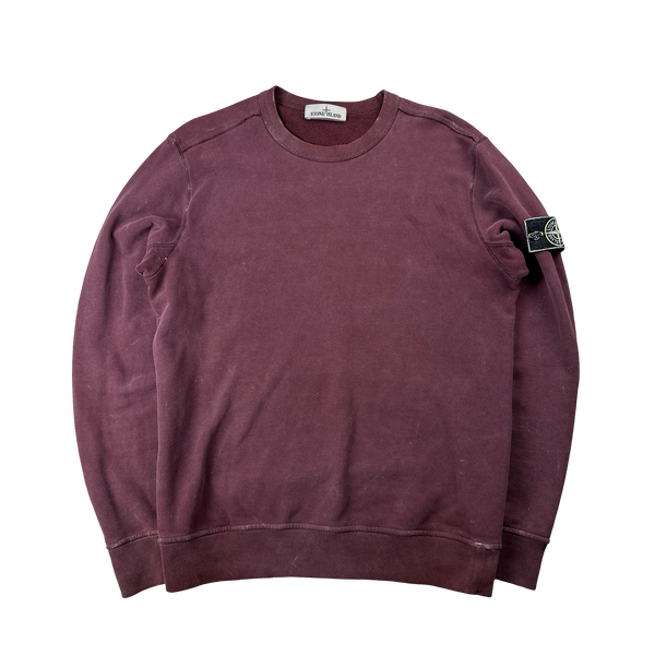 Stone Island 2018 Purple Frost Crewneck Sweatshirt - Large