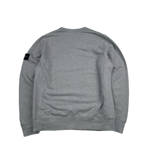 Stone Island 2015 Grey Cotton Crewneck Sweatshirt - XL