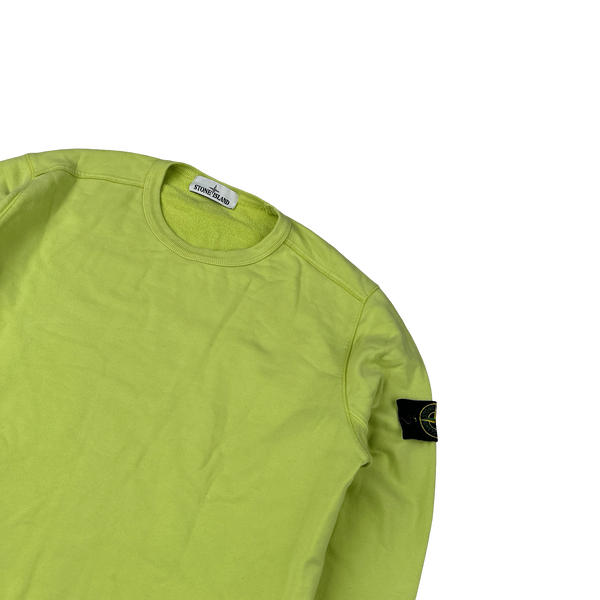 Stone Island 2019 Yellow Cotton Crewneck - Medium