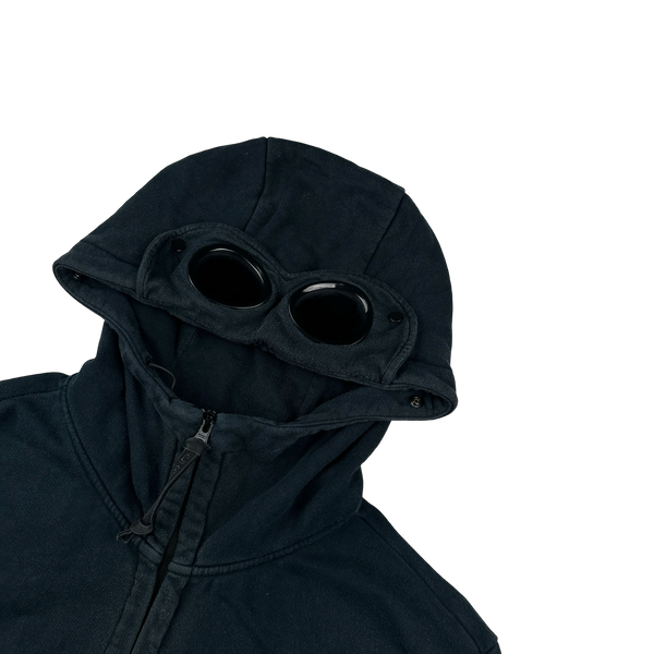 CP Company Navy Cotton Goggle Hoodie - XXL