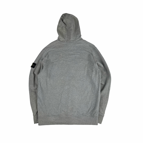 Stone Island 2022 Grey Pullover Cotton Hoodie - XXL