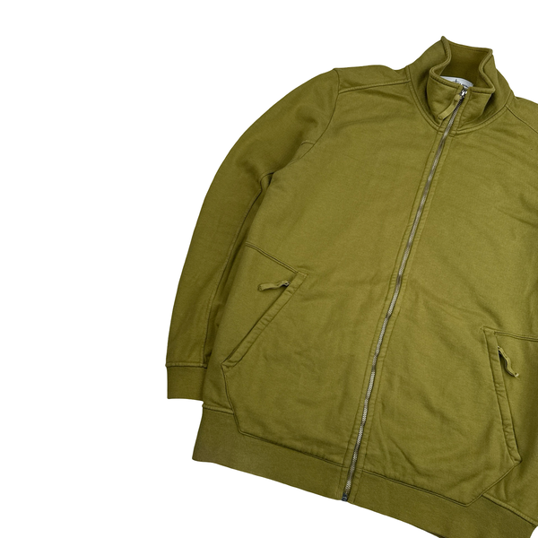 Stone Island 2016 Pistachio Green Zipped Cotton Sweatshirt - Small
