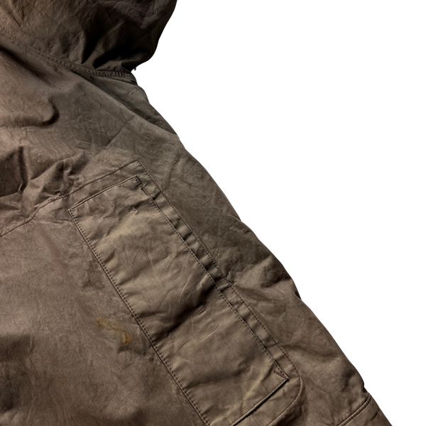 Stone Island Vintage 2001 Brown Cotton Blend Blazer Jacket - XXL