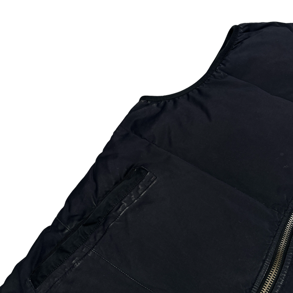 Stone Island 2016 Black David Jersey-TC Down Gilet - XL