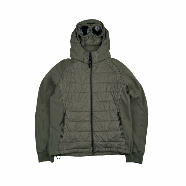 CP Company Khaki Hybrid Soft Shell Jacket - XL