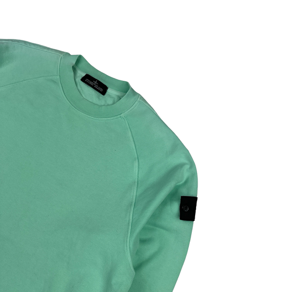 Stone Island Shadow Project 2022 Teal Cotton Crewneck Jumper - Large