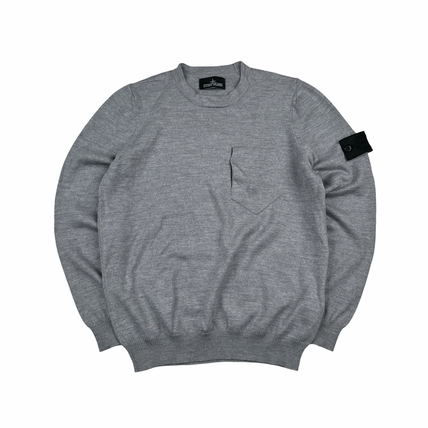 Stone Island 2020 Shadow Project Grey Knit Jumper - Medium