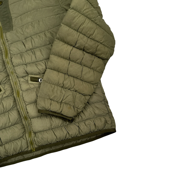Stone Island 2019 Green Down Filled Loom Woven Puffer Jacket - Medium