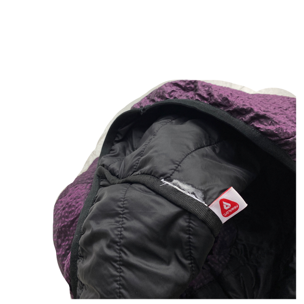 Stone Island Purple Nylon Metal Poplin 3D Effect Primaloft Cap Snood