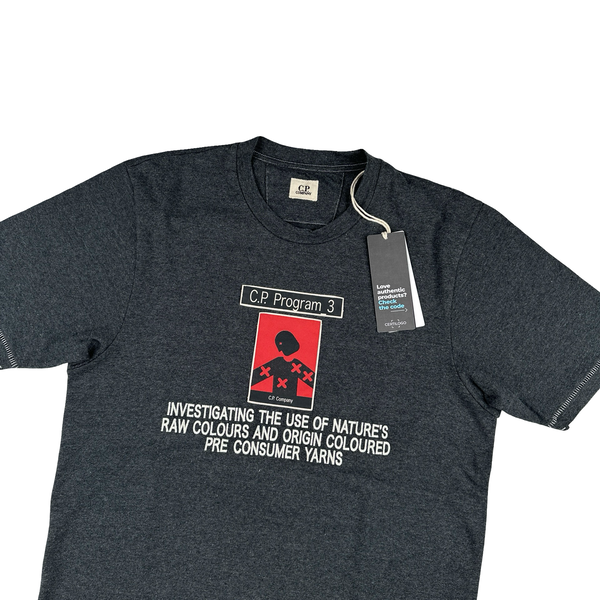 CP Company SEED_1 Dark Grey Graphic T Shirt - XS - Small