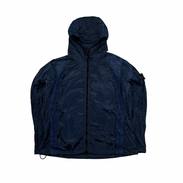 Stone Island 2010 Nylon Metal Shimmer Navy Jacket - XXL