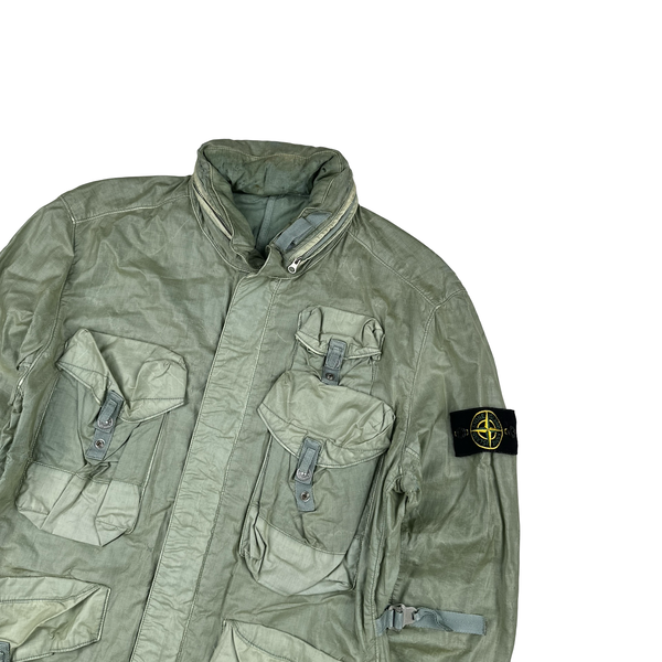 Stone Island 2009 Pale Green Multipocket Raso Jacket - Large