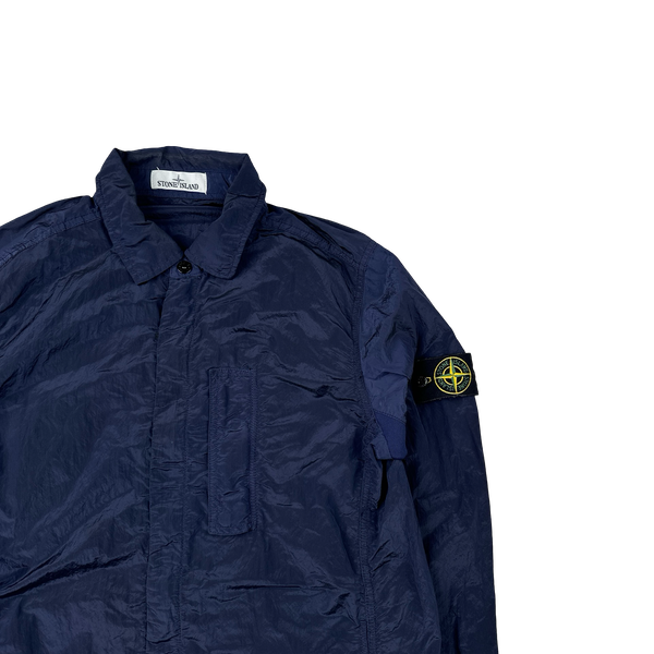 Stone Island 2018 Navy Nylon Metal Overshirt - Large