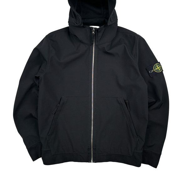 Stone Island 2019 Black Light Soft Shell R Jacket - Medium