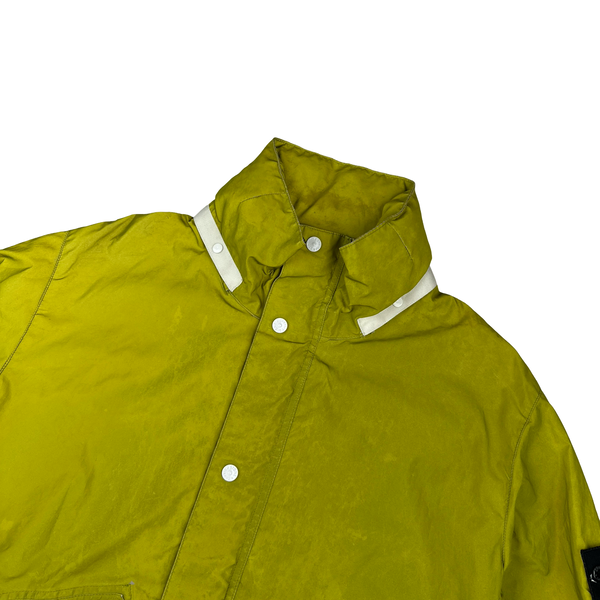 Stone Island 2011 Yellow Liquid Reflective Jacket - XL