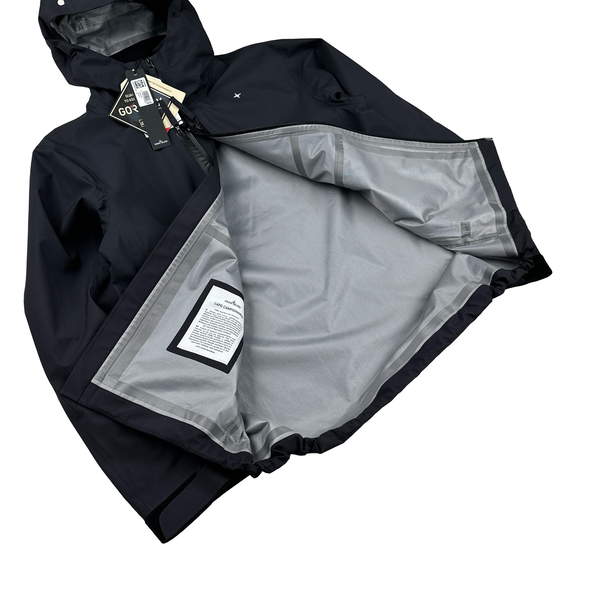 Stone Island 2024 Black Gore Tex Stellina Jacket - Large