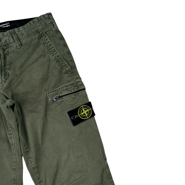 Stone Island 2020 Military Green SK Cargo Trousers - 30”
