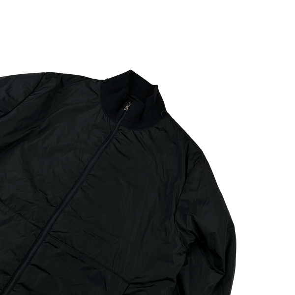 Prada Black Nylon Down Padded Bomber Jacket - 3XL