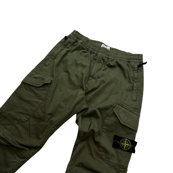 Stone Island 2019 Khaki Cargo RE T Trousers - 33"