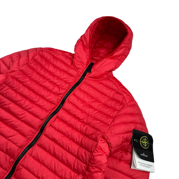 Stone Island 2022 Red Loom Woven R Nylon Down TC Puffer -Medium, Large, XXL