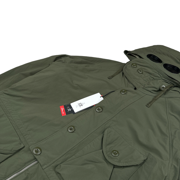 CP Company Khaki Dyshell Polartec Lined Goggle Field Jacket