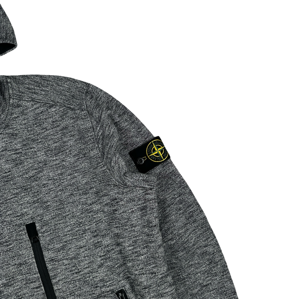 Stone Island 2018 Marl Cotton Pullover Hoodie - Large