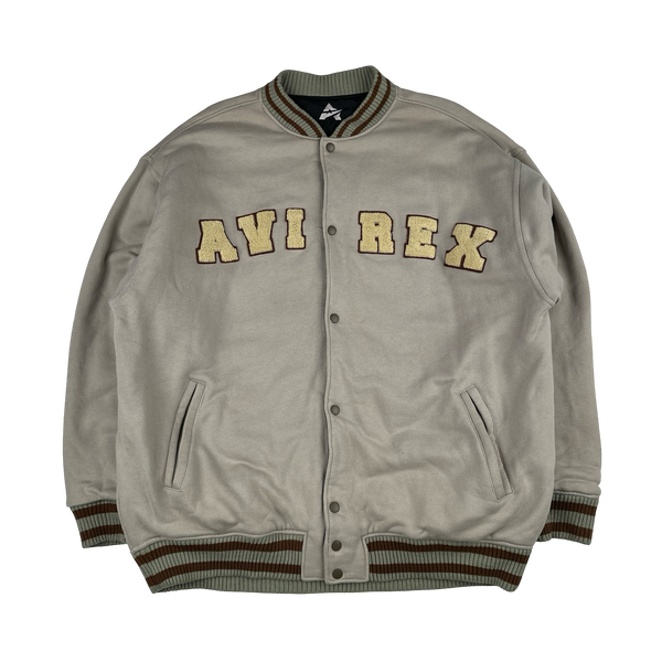 Avirex 75 Thick Cotton Quilted Spellout Avirex Bomber Jacket - 3XL