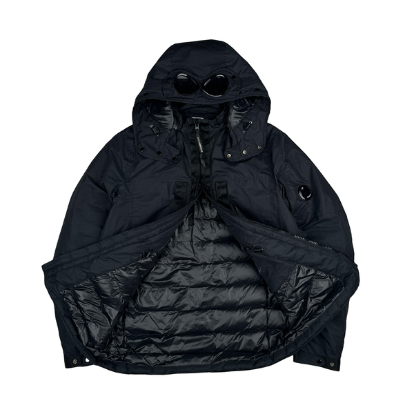 CP Company Black Micro M Goggle Jacket - Medium