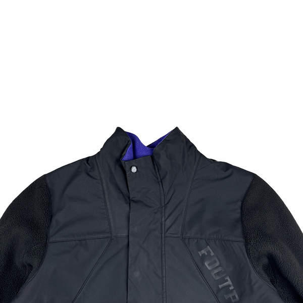 North Face X Footpatrol Thick Fleece Purple Nylon Pocket Jumper Jacket - Medium