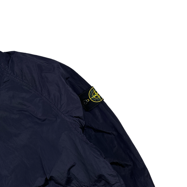 Stone Island 2018 Navy Nylon Metal Hooded Smock - Medium
