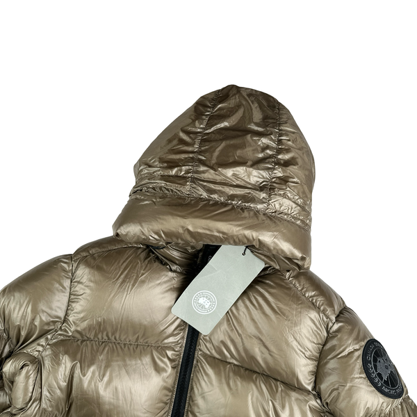 Canada Goose Gold Black Badge Crofton Down Jacket - Large
