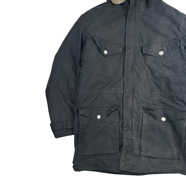 CP Company Vintage 2004 Fur Hooded Lined Parka Jacket - Large