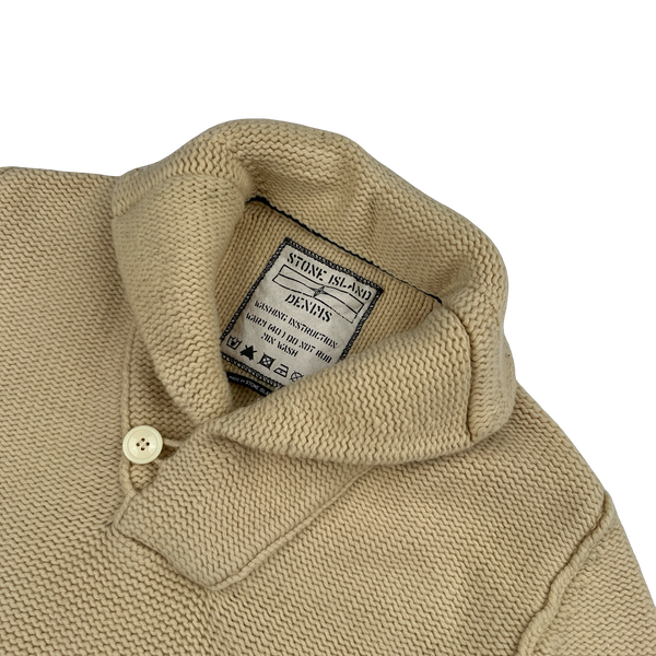 Stone Island 2006 Denims Cream Wool Pullover Jumper - XXL